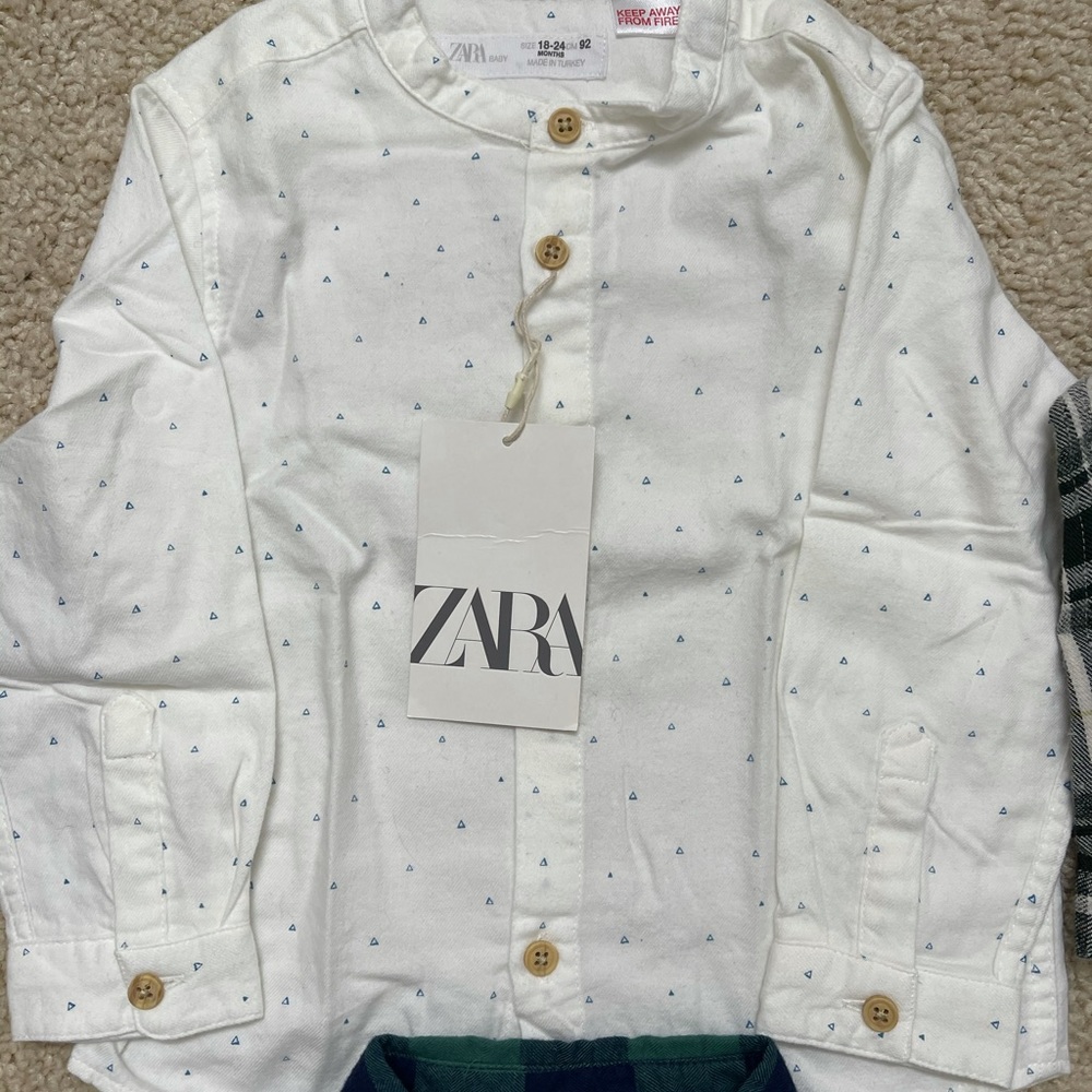 NWT 4 x Zara Kids 18-24 Months Boys Shirts - Picture 11 of 11
